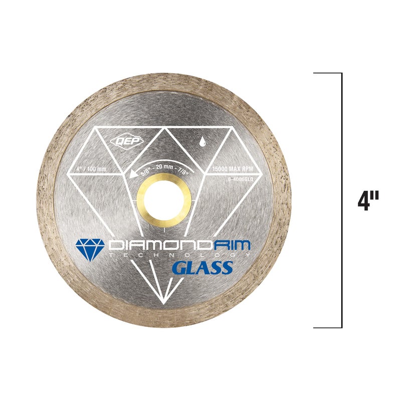 QEP 4" Continuous Rim Glass Cutting Blade - Image 5